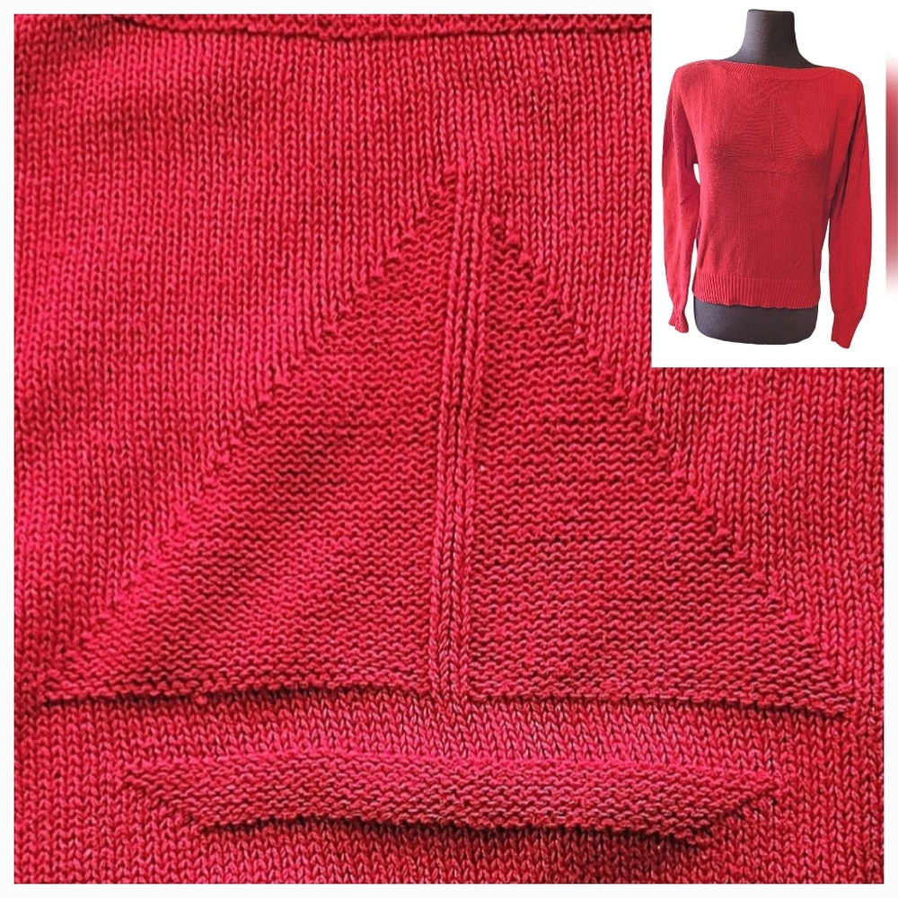 Vintage Sailboat Knit Sweater